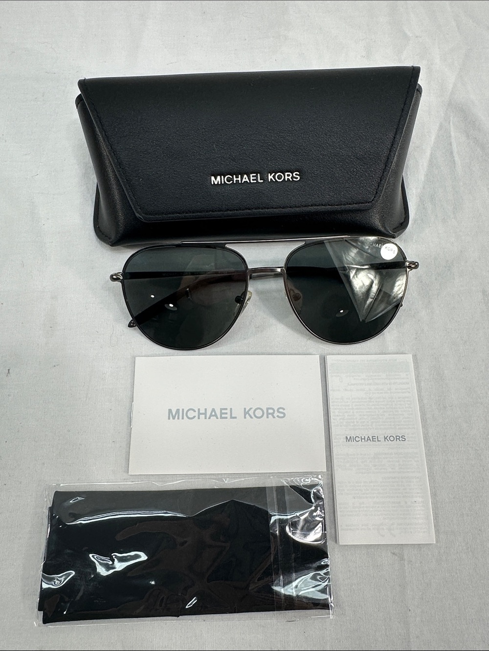 Michael Kors Aviator MK1093 Dalton Aviator Pilot Sunglasses Gy Lenses 60-16-145
